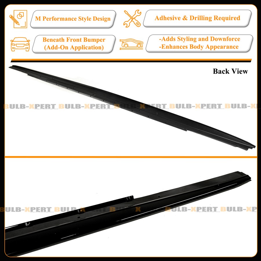 For 2017-2023 BMW F90 M5 G30 530i 540i MP Style Gloss Black Side Skirt Extension