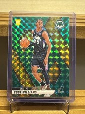 2024-25 Panini Mosaic Basketball Green Mosaic Prizm Cody Williams RC #207