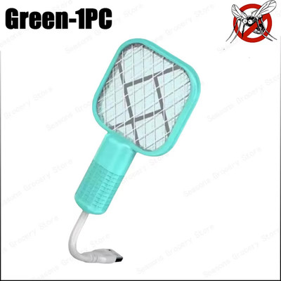 USB Mosquito Swatter Trap Electric Shock Mini Fly Bug Zapper UV Light Portable I