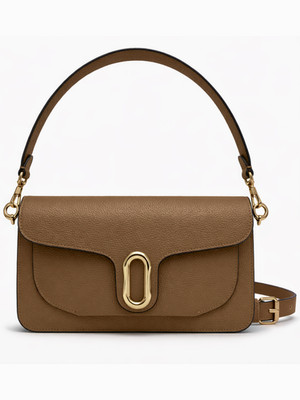 Handbag ladies brown leather shoulder bag cross body women bag gift