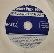 All Hits VP08 Karaoke CDG CD w/ Graphics Wanted Dead Or Alive Variety Pack
