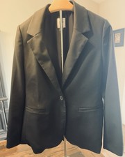 GAP Women's Classic One Button Black Blazer Size 10 Petite