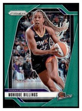 Monique Billings 2024 Panini Prizm WNBA Green Prizms #120 Phoenix Mercury