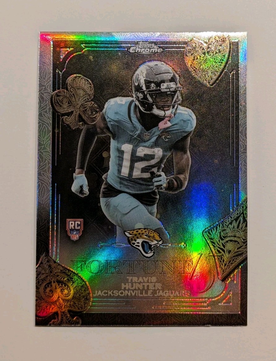 2025-26 Topps Chrome - Travis Hunter RC #F15-20 Fortune 15 Refractor Rookie 