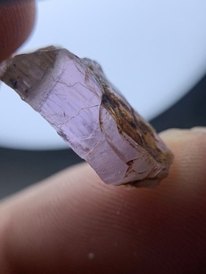 9.20  Crts Extremely Rare Tabular & Transparent Pink Diaspore Crystal @afg