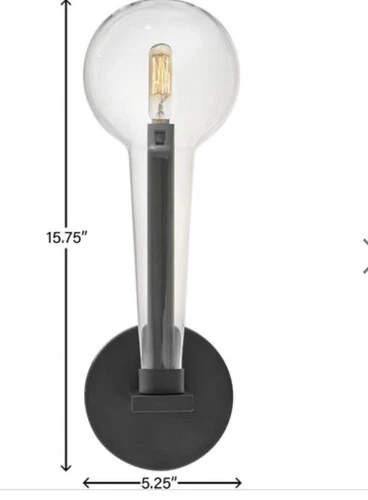 Hinkley Alchemy 15 3/4" High Black Wall Sconce - Picture 2 of 5