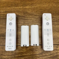 Nintendo OEM Wii Remote Controller Lot of 2 Tested Working Free Shipping Wiimote