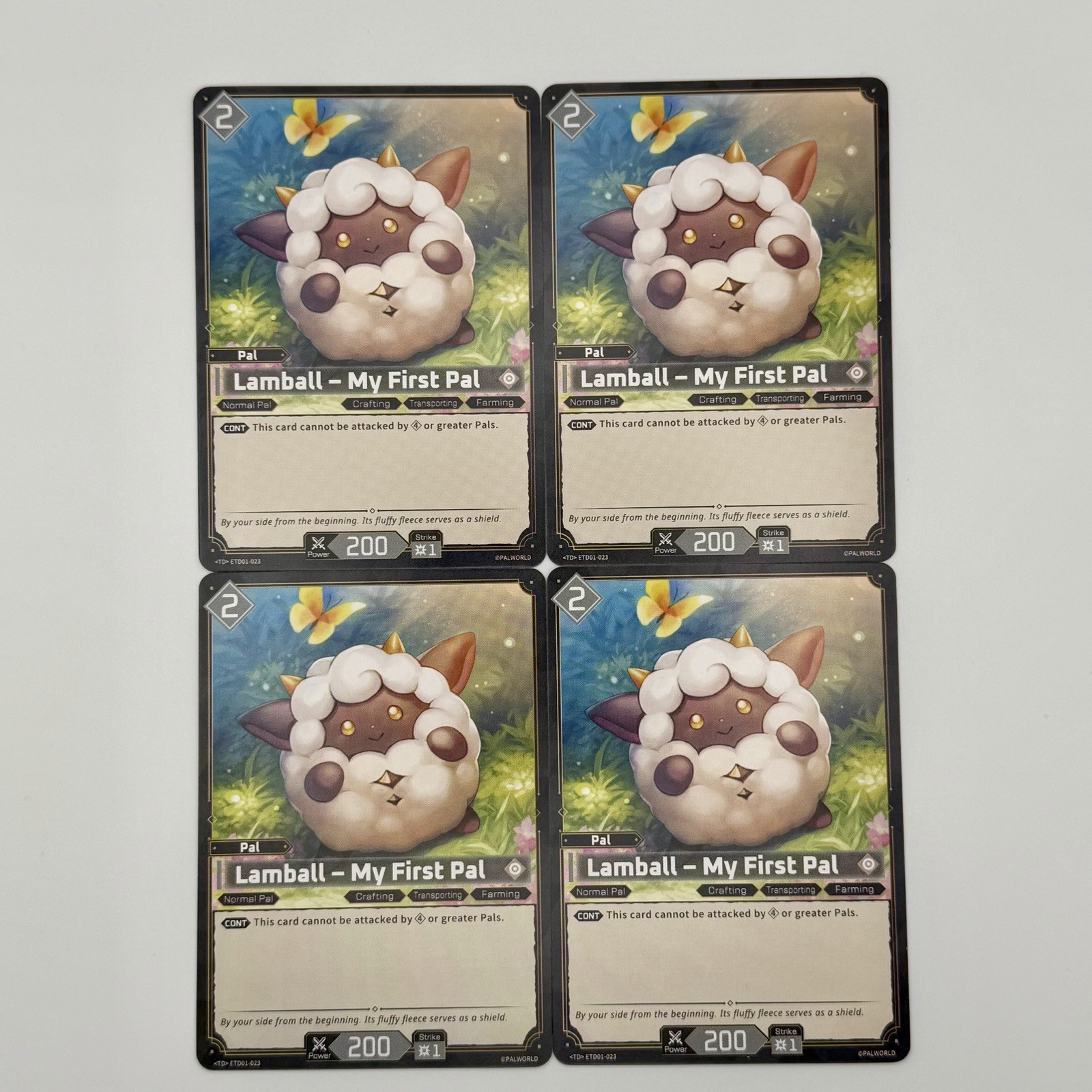 4x Lamball - My First PalETD01-023 Palworld Starter Deck Playset NM