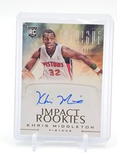 KHRIS MIDDLETON 2012-13 PANINI INTRIGUE ROOKIE AUTO /299 #27 PISTONS Q3249