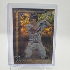 2025 Topps Gilded Collection Jace Jung Gold Mini Diamond Refractor /50 #170 RC