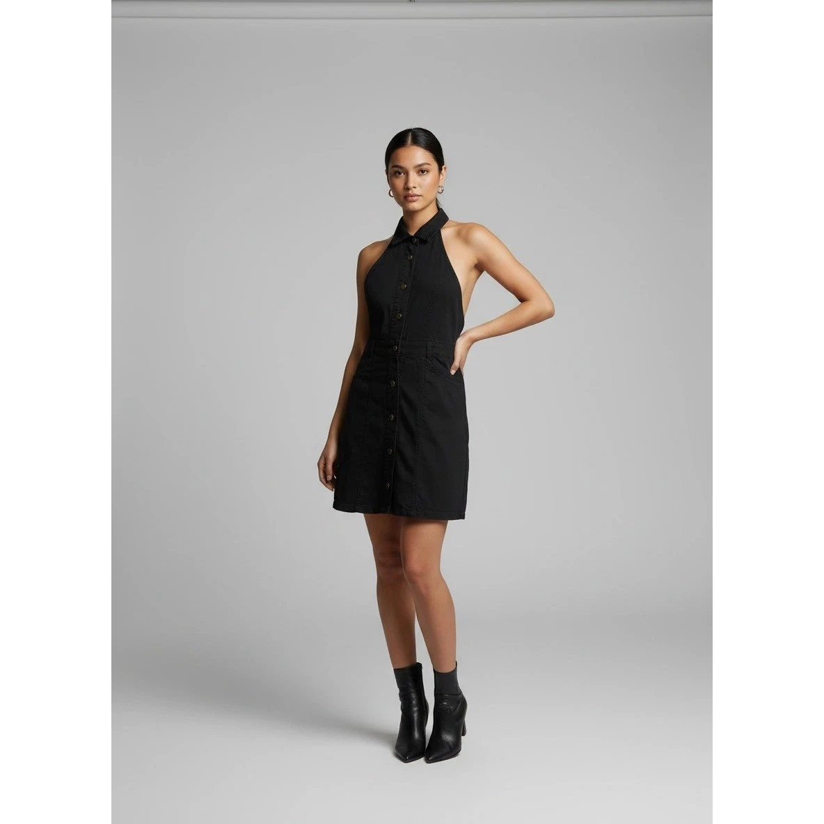 Free People Black Denim Dresses for Women for sale | eBay