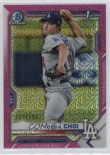 2021 Bowman Chrome Prospects Mega Box Pink Mojo Refractor /199 Hyun-il Choi 15ez
