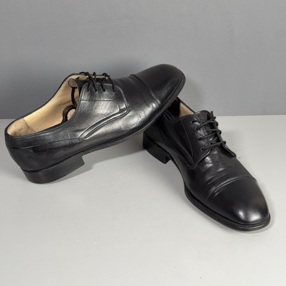 Men’s Bally Cap toe oxford. Excellent condition . Bally Mens Black Leather Cap Toe Oxford Dress Shoes Made  main image 3