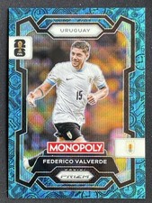 Federico Valverde 2026 Monopoly Prizm Fifa World Cup Four Corners Blue Wave #65