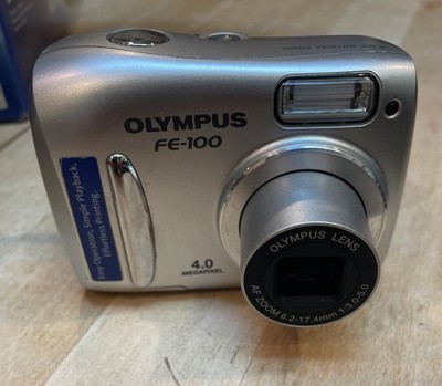 Olympus FE-100 4.0MP Compact Digital Camera Silver Tested