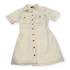 Lulu’s White denim dress size small