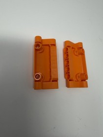 LEGO 24119 Technic Orange Panel Curved 7 x 3 with 2 Pin Holes Lot Of 2
