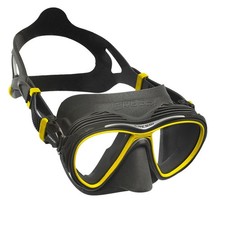 Maschera Cressi Sub Quantum Nero-Giallo anti appannamento