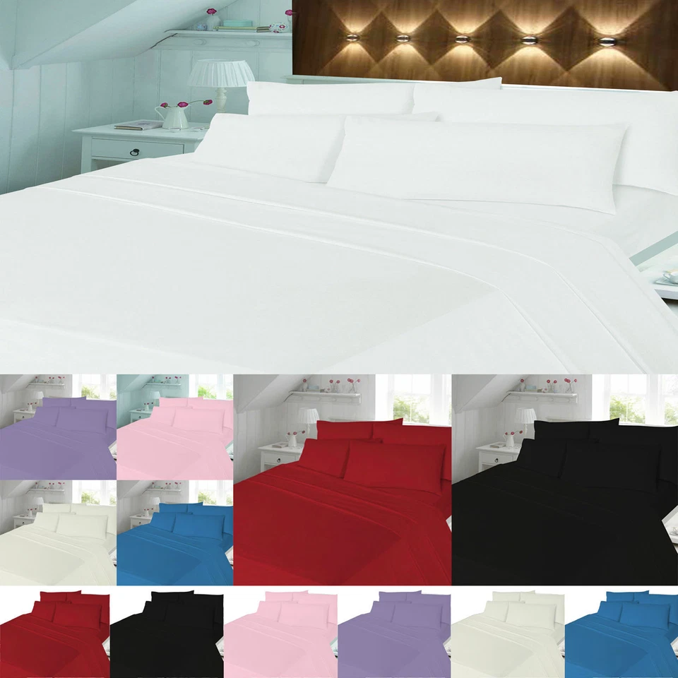 Brushed Cotton Flannelette Sheet Set , Fitted Sheet,Flat Sheet,Pillow Cases - Image 2 of 2