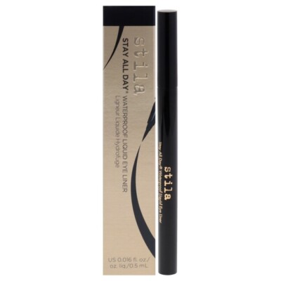 Stila Stay All Day Waterproof Liquid Eye Liner INTENSE BLACK New In Box FULL SZ