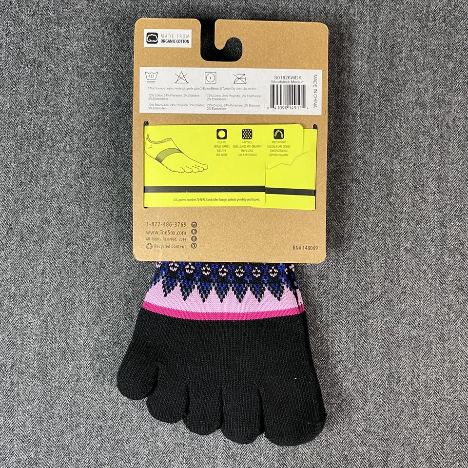 Calcetines ToeSox Unisex Puntera Completa Agarre Punta Baja Yoga Pilates Medianos Foto 2 de 3