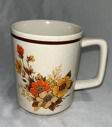 Lenox Temper-Ware Fall Blossoms Grand Mug Coffee Cup Vintage