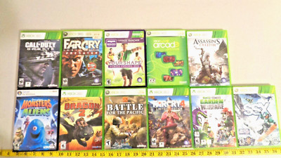 XBOX & XBOX LIVE Lot of 11 different Games SSX Farcry 4 Arcade Assassins Creed +