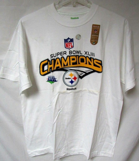 Pittsburgh Steelers Mens Large Super Bowl XLIII Champions T-shirt YZ 114 | eBay