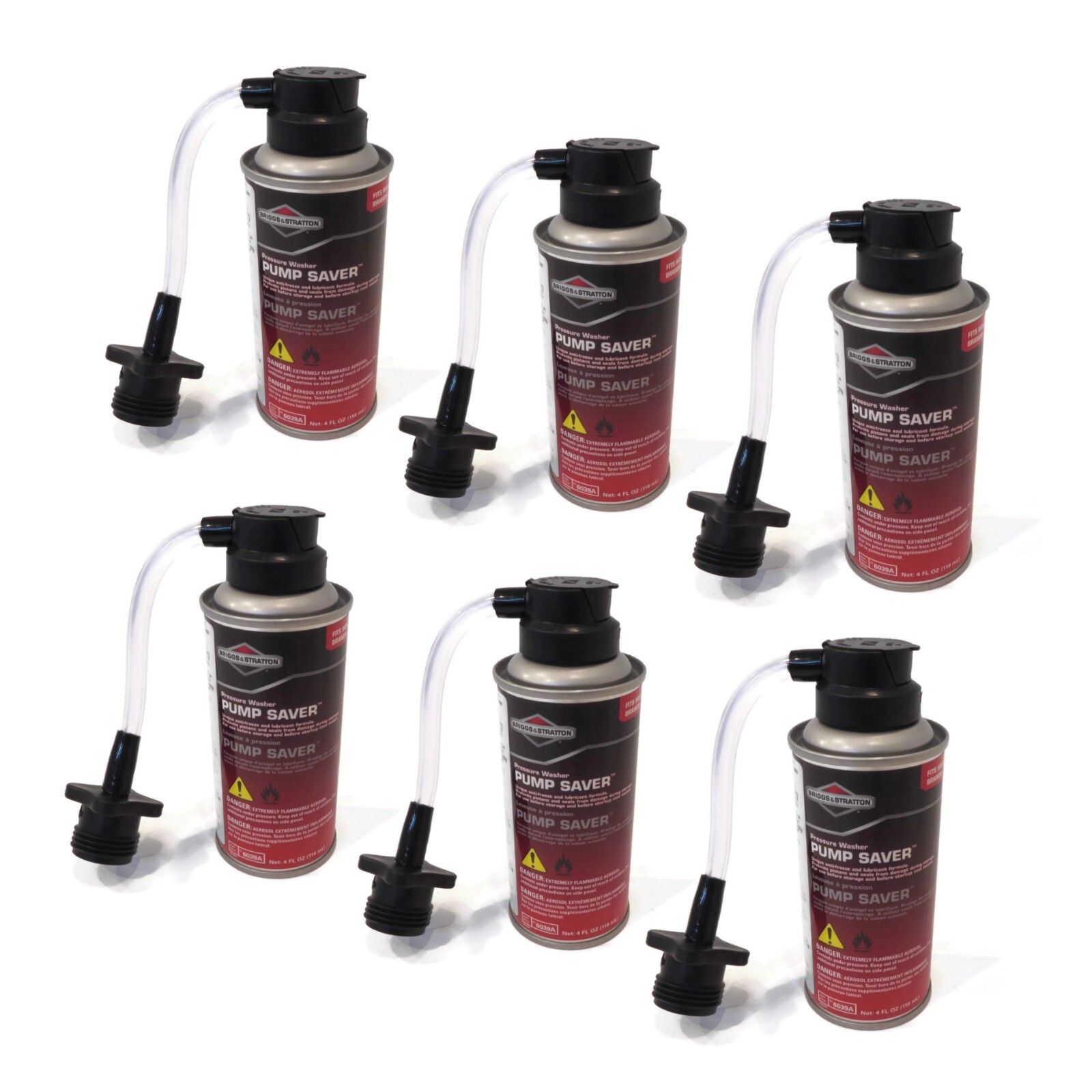 (6) New PUMP SAVERS for Briggs & Stratton 6039 Power Pressure Washer Water Pumps