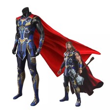 Love and Thunder Thor Adult Cosplay Jumpsuit with Cloak Halloween Costume
