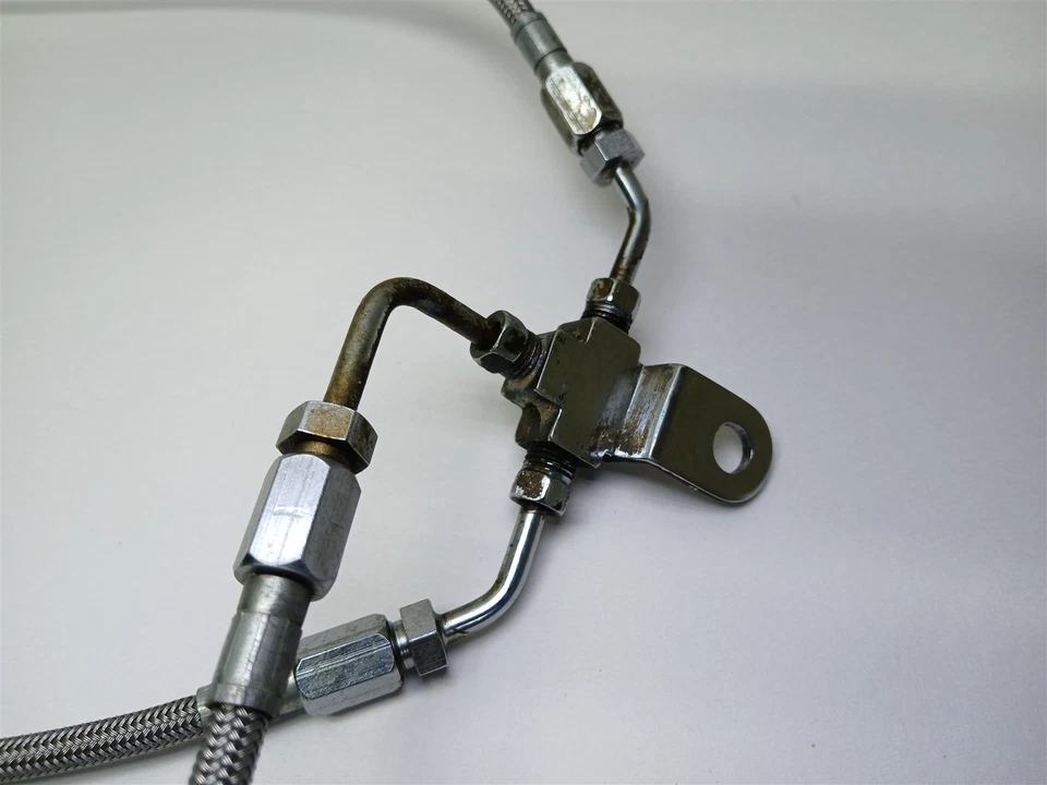 Harley-Davidson Softail Custom 1994 línea de freno delantero trenzado 45112-84B Foto 3 de 4