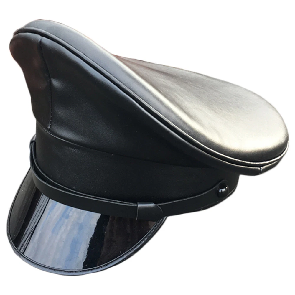 Military best sale cap leather