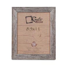 8.5x11 - 1.5" Wide Standard Reclaimed Rustic Barnwood Photo Frame