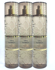3 BATH  BODY WORKS VIVA VANILLA FINE FRAGRANCE MIST BODY SPRAY 8 FL OZ NEW