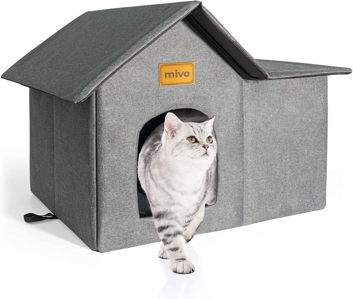 Outdoor Cat House, Weatherproof Cat Houses for Outdoor/Indoor Cats