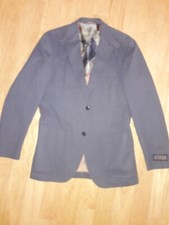 KROON KF104W BONO 2 Wash Sport Coat/Blazer Grey Cotton & Elastane Blend Size 36R