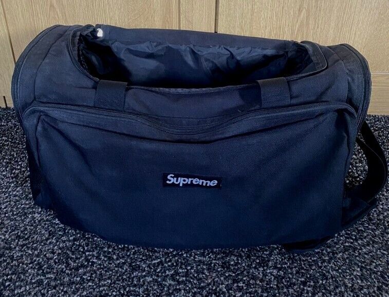 SS15 Supreme black duffle bag with skate board st… - image 2