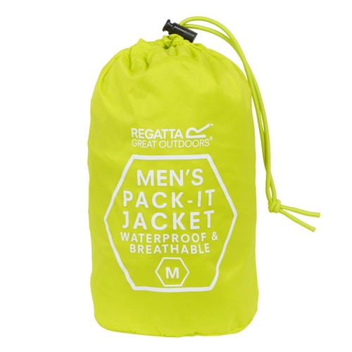 Regatta Mens Pack-it In a bag Packable Waterproof Jacket Outdoor Pack a Mac Size - Picture 165 of 172