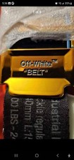 Off-White Belt Black W/ Chrome Buckle