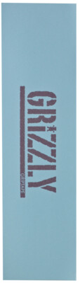 Grizzly Griptape - Stamp Logo Lt. Blue Neccessities/ Skateboard, Cruiser Grip 9''