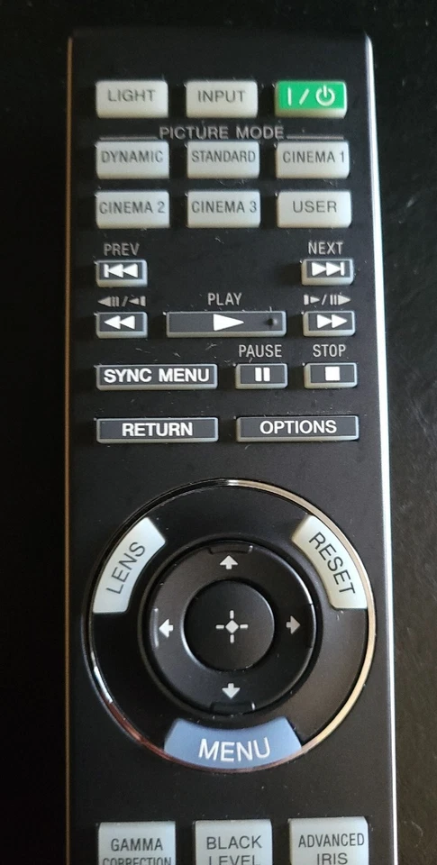 SONY Projector Remote Control RM-PJVW85 NO BATTERIES  - Image 3 of 4