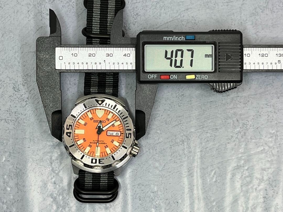 SEIKO SKX781 7S26-0350 Orange Monster Automatic Stainless SEIKO SKX781 7S26-0350 Orange Monster Automatic Stainless