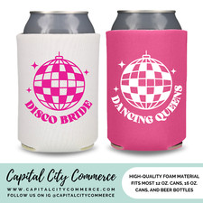 Enfriador de latas de despedida de soltera personalizado, compromiso o boda fiesta regalo Coolie