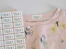 27 Iron on Name Labels for Clothing & Fabrics, Cloth Label, Fabric Label