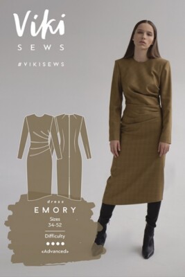 Vikisews Schnittmuster Emory Kleid UK 4-22