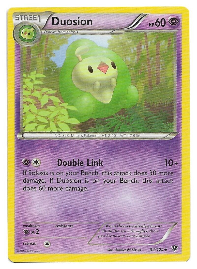 Duosion 34/124 Uncommon XY Fates Collide Pokemon Card Nm-Mint