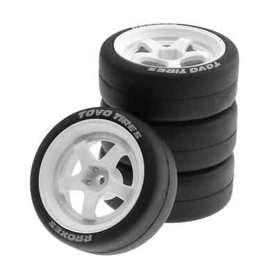 1/10 Onroad Rc Car Wheels Tires Set For Tamiya Hpi Hsp Traxxas Kysho mst 4tec