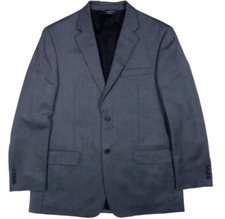 NEW JOSEPH  FEISS GOLD 44 L blazer sport coat jacket wool herringbone gray