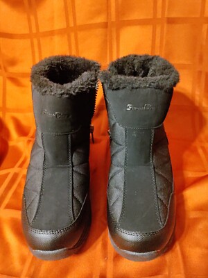 SilentCare Black Winter Boots Faux Fur Lined Waterproof Zip Up Size 14 DB2021 (G Snow boots, SILENTCARE Women Warm , Fur Lined Waterproof  main image 4