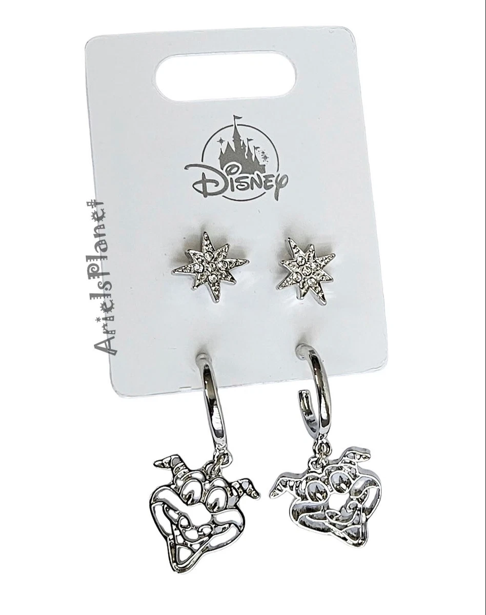 2023 Disney Parks Epcot Figment Silver Toned Earrings Set of 2